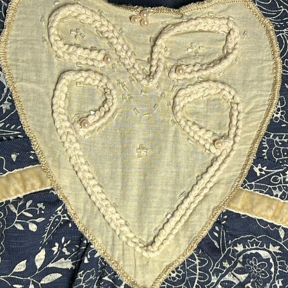 Bohemian SVDK BLUE TUNIC Size S Embroidered 85 % Cotton - Picture 5 of 16